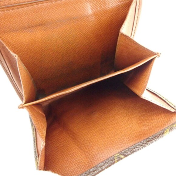 Louis Vuitton W Hook Wallet Monogram Beige Monogram Canvas Authentic Used - Picture 6 of 8